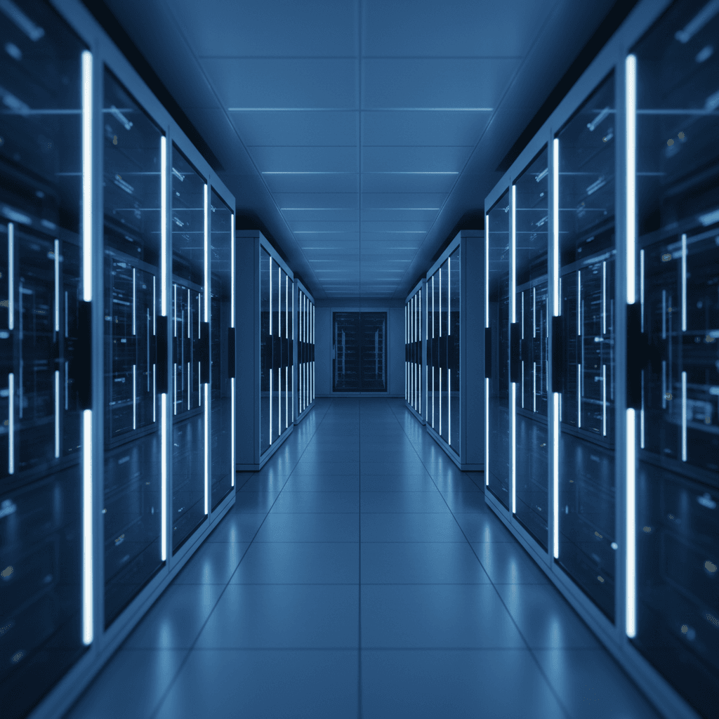 Data center infrastructure powering AI systems